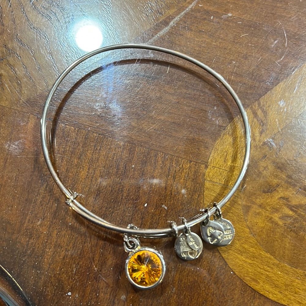 Alex and Ani Citrine Stone bracelet